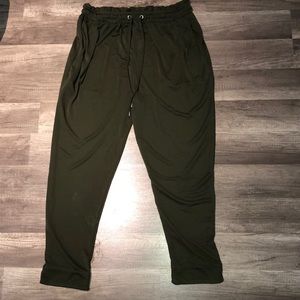 Green jogger pants